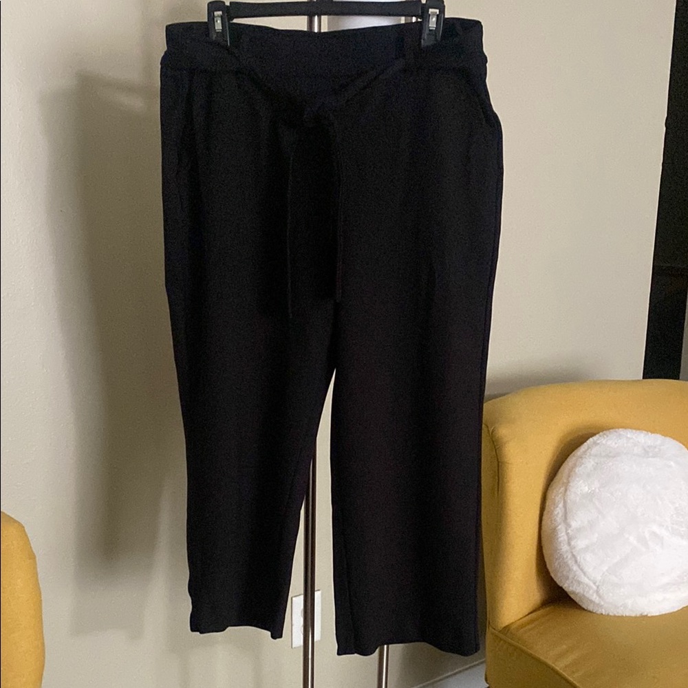 Ladies Black Ankle Pants